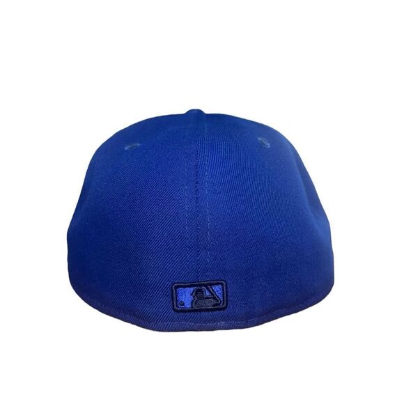 New Era Men’s 8 Oakland A’s Fitted Hat Blue MLB Fan Apparel Baseball Cap - Picture 4 of 6